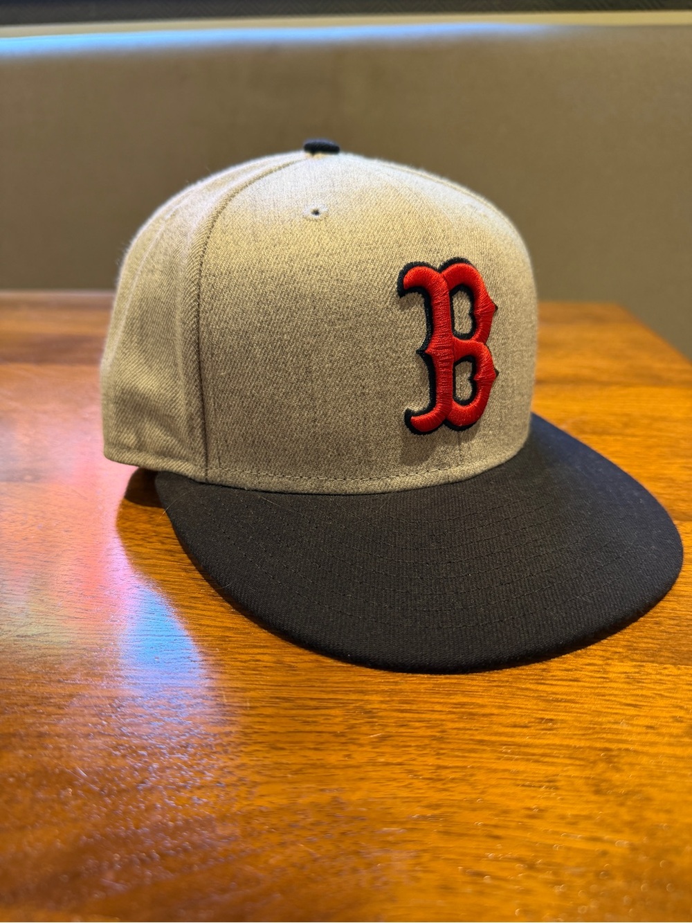 Boston Red Sox - Two Tone New Era Gray and Navy Fitted Hat 7 5/8